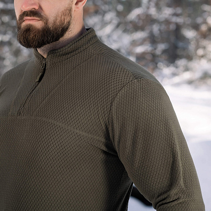 M-Tac термосорочка фліс Delta Level 2 Hex Dark Olive– Мілітарист - зображення 11