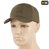 M-Tac бейсболка с липучкой Flex рип-стоп Dark Olive– Милитарист