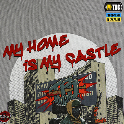 M-Tac кофта Hoodie My Home is my Castle Oversize Hard Light Grey– Мілітарист - зображення 10