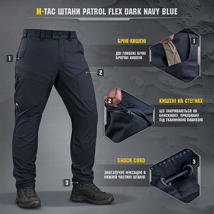 M-Tac брюки Patrol Flex Dark Navy Blue– Милитарист - фото 4