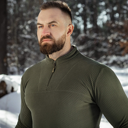 M-Tac термосорочка фліс Delta Level 2 Hex Army Olive– Мілітарист - зображення 16