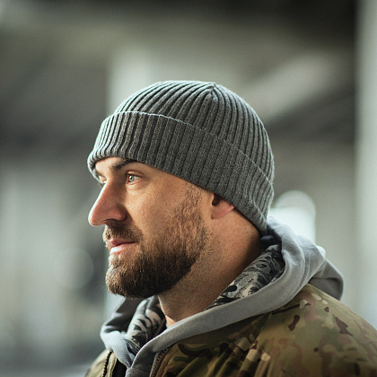 M-Tac шапка в'язана 100% акрил Grey– Мілітарист - зображення 10