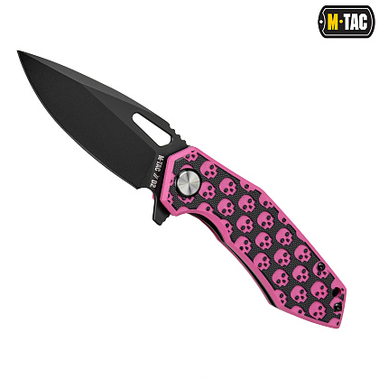 M-Tac ніж складний Type 12 Skull Black/Pink– Мілітарист - зображення 2