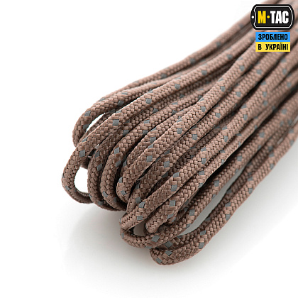 M-Tac паракорд Minicord Reflective Chocolate Brown 15м– Милитарист - фото 3