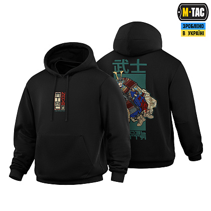 M-Tac кофта Hoodie Cotton Hard Вивозь Життя Black– Мілітарист - зображення 1