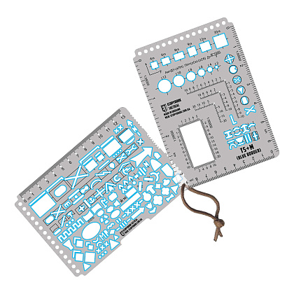 Ecopybook Tactical набор линеек TS+M А6 (синий кант)– Милитарист - фото 1