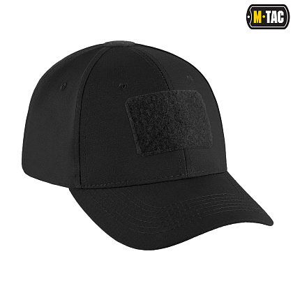 M-Tac бейсболка с липучкой Flex рип-стоп Black– Милитарист - фото 5