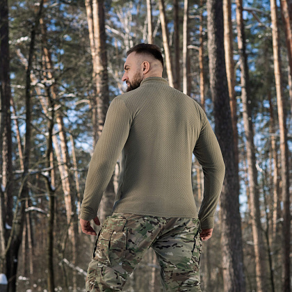 M-Tac термосорочка фліс Delta Level 2 Hex Tan– Мілітарист - зображення 9