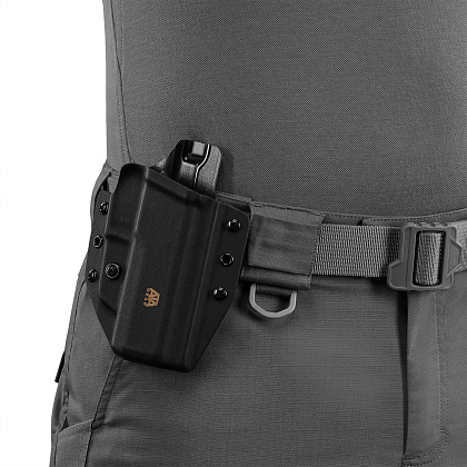 ATA Gear кобура модель Hit Factor ver.1 для зброї SiG P320 (full-size) Black правша– Мілітарист - зображення 9