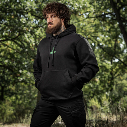 M-Tac кофта Hoodie Ragnarok Night Vision Cotton Hard Black– Мілітарист - зображення 25