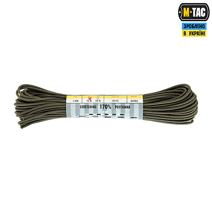 M-Tac паракорд Shock-Cord 3mm OD Green 15м– Милитарист - фото 2