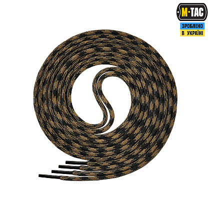 M-Tac шнурки black/coyote нейлон Mil-Spec– Мілітарист - зображення 3