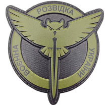 Шеврон ЗСУ Воєнна розвідка України сова олива– Милитарист