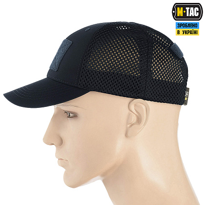 M-Tac бейсболка тактическая с сеткой Elite Flex Dark Navy Blue– Милитарист - фото 2