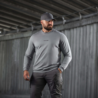 M-Tac світшот Born by Revolution Light Grey– Мілітарист - зображення 14