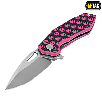 M-Tac ніж складний Type 12 Skull Black/Pink/Steel– Мілітарист