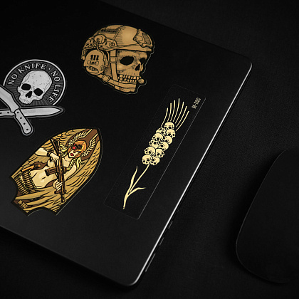 M-Tac наклейка Колосок (Черепа) Black– Мілітарист - зображення 11