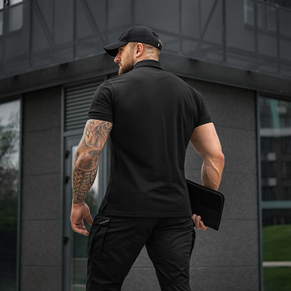 M-Tac поло Basic 65/35 Black– Мілітарист - зображення 8