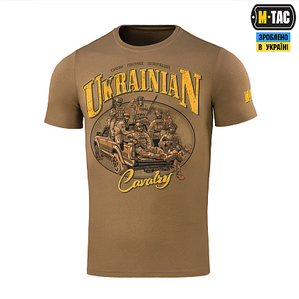 M-Tac футболка Ukrainian Cavalry Coyote Brown– Мілітарист - зображення 1