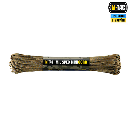 M-Tac паракорд Minicord Mil-Spec 30m Coyote Reflective– Мілітарист - зображення 1