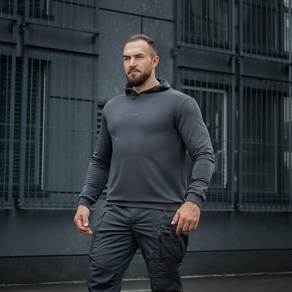 M-Tac кофта Hoodie Born by Revolution Dark Grey– Милитарист - фото 7