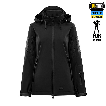M-Tac куртка Soft Shell Lady Black– Мілітарист - зображення 2