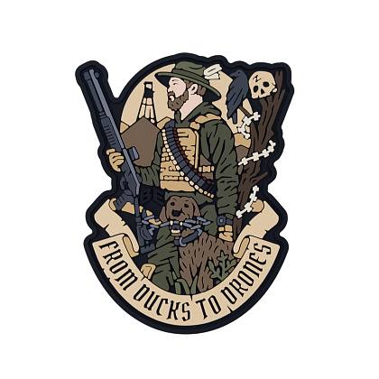 Brand Element нашивка From ducks to drones– Милитарист - фото 1
