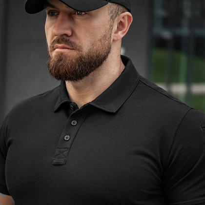 M-Tac поло Basic 65/35 Black– Мілітарист - зображення 9
