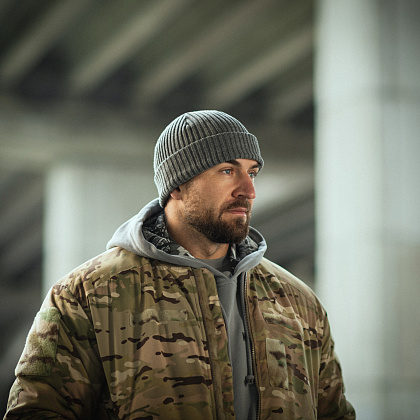 M-Tac шапка в'язана 100% акрил Grey– Мілітарист - зображення 8
