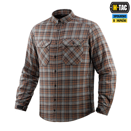 M-Tac рубашка Lumberjack Merino Cold Weather Grey/Brown– Милитарист - фото 1