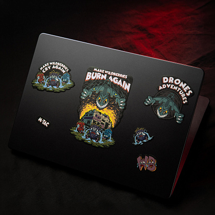 M-Tac наклейки Drones Adventures Sticker Pack Black– Милитарист - фото 15