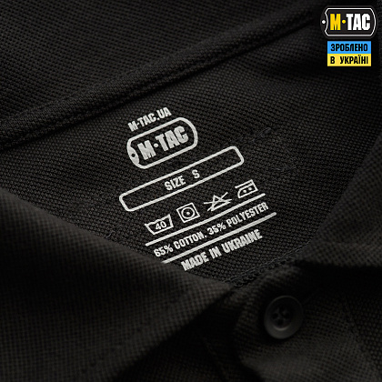 M-Tac поло тактичне довгий рукав 65/35 Black– Мілітарист - зображення 5