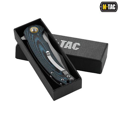 M-Tac ніж складний Type 15 Carbon/Blue– Мілітарист - зображення 9
