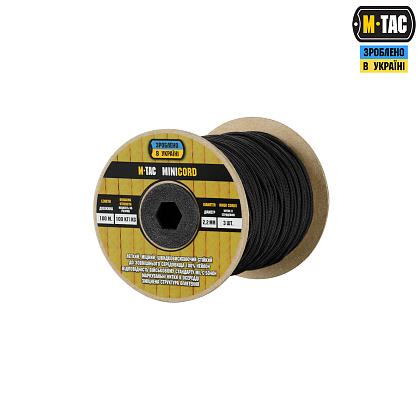 M-Tac паракорд Minicord 100m Black– Милитарист - фото 1