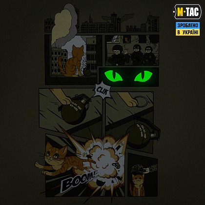 M-Tac футболка Orange Cat Cotton Hard Light Olive– Мілітарист - зображення 9