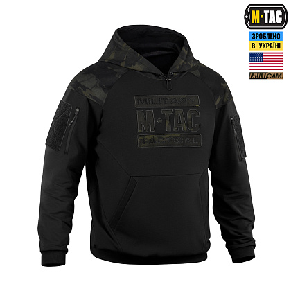 M-Tac кофта Hoodie Combat Black Edition Black Multicam– Милитарист - фото 3