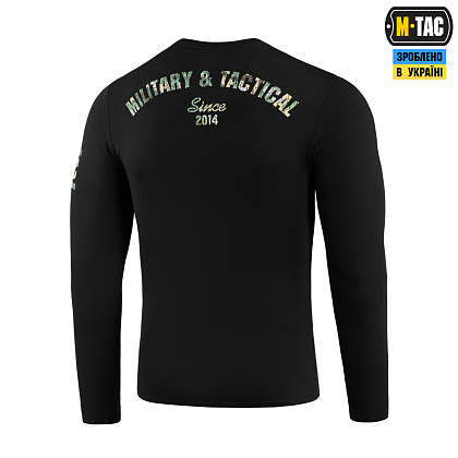 M-Tac футболка Logo довгий рукав Black– Мілітарист - зображення 4