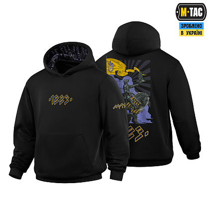 M-Tac кофта Hoodie 1223 Embroidery Cotton Hard Black– Мілітарист - зображення 1