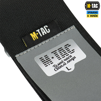 M-Tac Пов'язка на руку світловідбиваюча еластична Large Black– Мілітарист - зображення 3