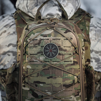 M-Tac нашивка шолом Жаху PVC Black/GID– Мілітарист - зображення 10