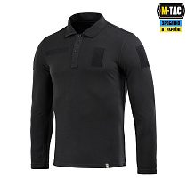 M-Tac поло тактичне довгий рукав 65/35 Black– Мілітарист