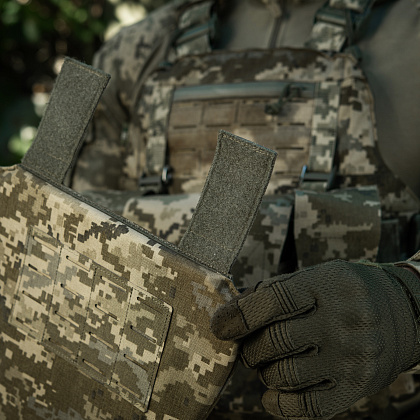 M-Tac фартук противоосколочный с баллистическим пакетом 1 класс (BRONYX) Laser Cut MM14– Милитарист - фото 21