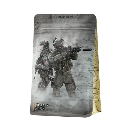 Military Black Coffee Company зерно Combat Medic-Бразилия сантос Арабика– Милитарист - фото 3