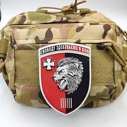 Шеврон ПВХ ЗСУ 63 окрема механізована бригада Свободу здобуваємо в бою– Милитарист - фото 2