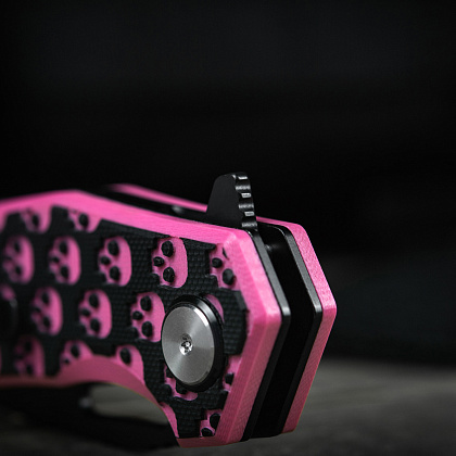 M-Tac ніж складний Type 12 Skull Black/Pink– Мілітарист - зображення 15