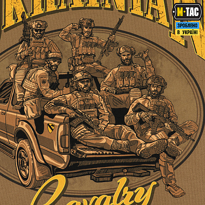 M-Tac футболка Ukrainian Cavalry Coyote Brown– Мілітарист - зображення 6