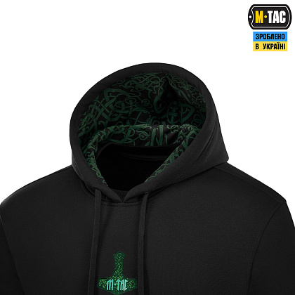 M-Tac кофта Hoodie Ragnarok Night Vision Cotton Hard Black– Мілітарист - зображення 6