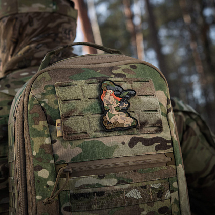 M-Tac нашивка Tactical girl №6 PVC redhead Hooligan Olive V2– Мілітарист - зображення 12