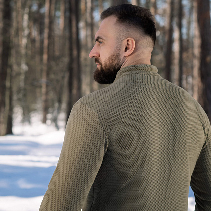 M-Tac термосорочка фліс Delta Level 2 Hex Tan– Мілітарист - зображення 11