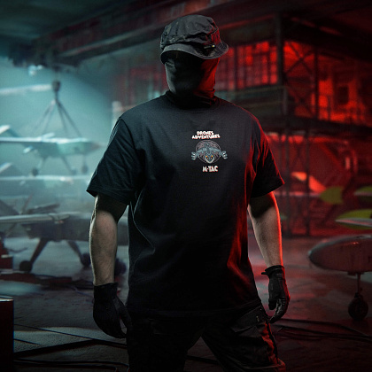 M-Tac футболка Drones Adventures Cotton Hard Black– Мілітарист - зображення 13
